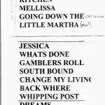 Set List w/Ticket
