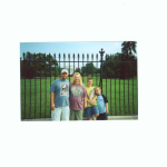 My family in front of the White House