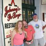 Leigh, Sean and Patrick by our Lunch Spot, the Famous Johnny's