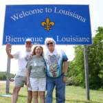 Patrick, Leigh and Ron on the way to New Orleans