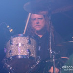 Warren on the drums
