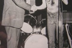 Berry donates a check to the Macon Jaycees circa 71/72