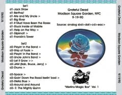 Back Cover Dead 9/19/90