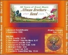 ABB - 9/4/99 - Lakewood Amphitheater - Atlanta, GA - Back Tray Insert - 1 of 3