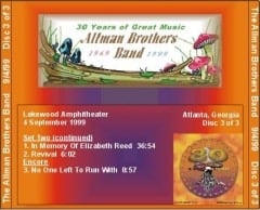 ABB - 9/4/99 - Lakewood Amphitheater - Atlanta, GA - Back Tray Insert - 3 of 3