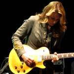 Susan playing Duane's 57 Gold Top