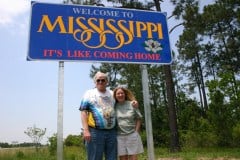 Ron and Leigh on the way to New Orleans