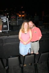 Leigh and Sean Pose in by their Front Row Seats