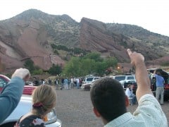 Red Rocks parking lot