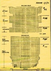 seating chart from the fillmore east