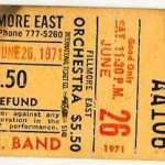 June 1971 Fillmore East