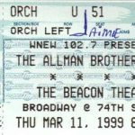3/11/99 tix w. Jaimoe autograph