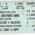 Ticket stub