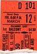 fillmore east ticket stub 71