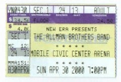 Mobile TicketStub 4/30/00