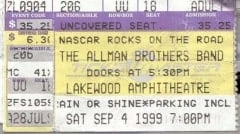9/4/99 Atlanta Ticket
