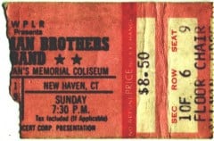 ABB ticket stub 6/10/79 New Haven