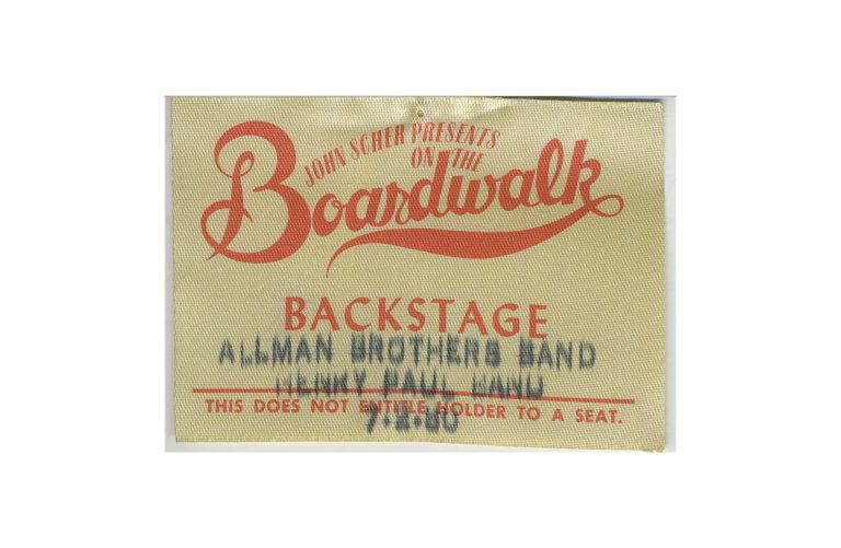Pass or laminate, July 2, 1980, Convention Hall