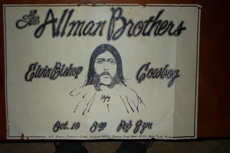 Poster or ad, October 10, 1971, UC Santa Barbara - Robertson Gymnasium