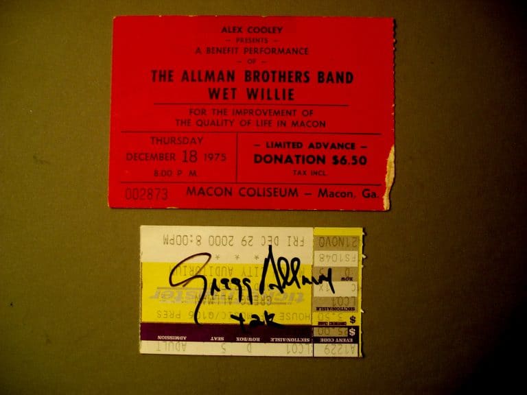 Ticket, December 18, 1975, Macon City Auditorium