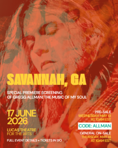 Gregg Allman: The Music of My Soul at Savannah College of Art and Design